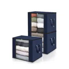 GENERICO - Organizador Bolsas Almacenamiento Ropa Pack 3 Hogar