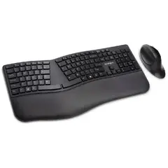 KENSINGTON - Teclado y Mouse Pro Fit Ergo Inalámbrico Bluetooth Negro
