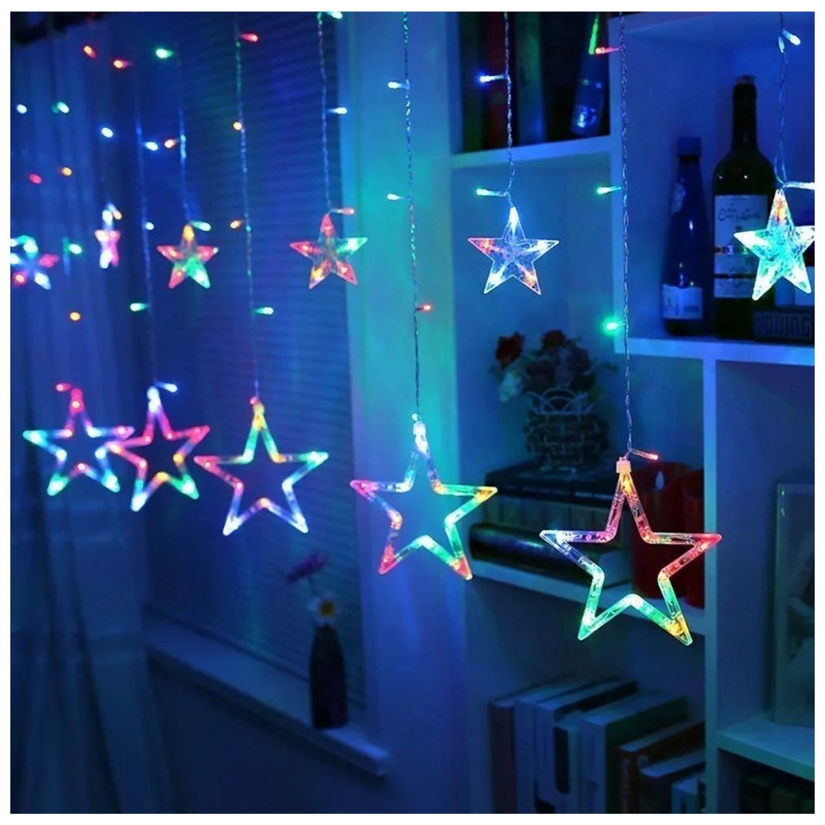 GENERICO - Guirnalda LED Multicolor de Estrellas