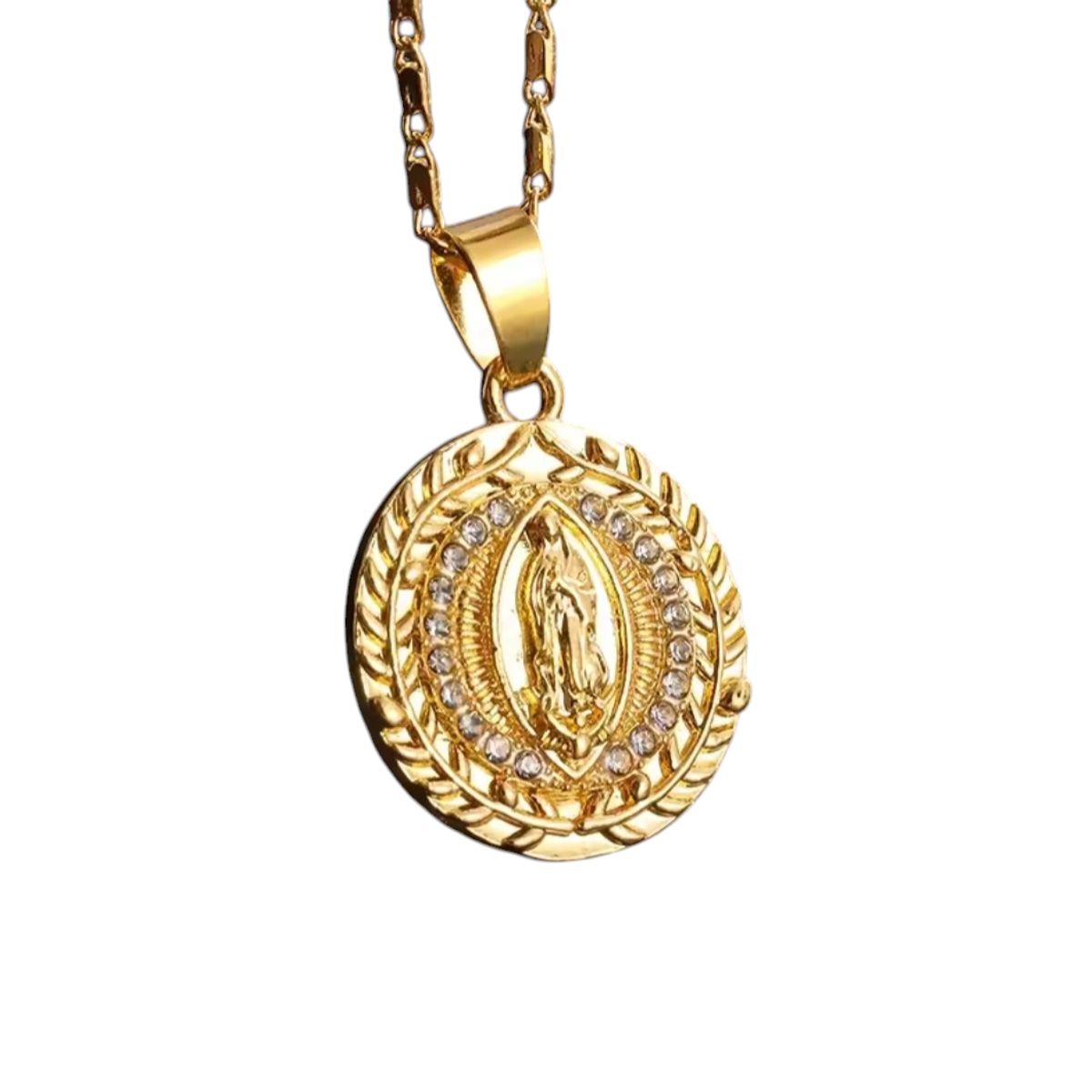 GENERICO - Collar y Medalla Virgen Guadalupe mod1