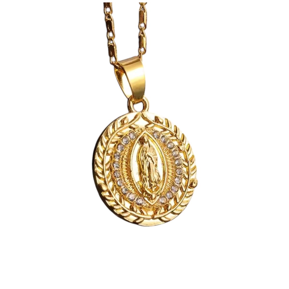 GENERICO - Collar y Medalla Virgen Guadalupe mod1