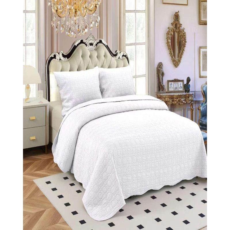 GENERICO - CUBRECAMA QUILT DE VERANO UNICOLOR KING - SUPER KING