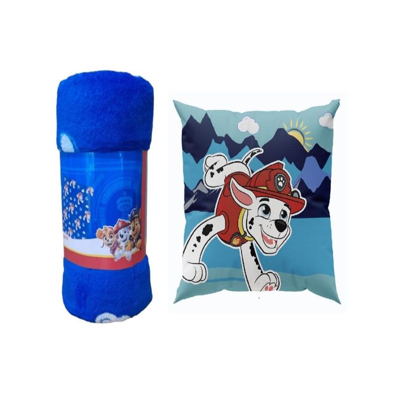 GENERICO - Pack Manta Infantil + Cojín Niño Diseño Animado 19o4