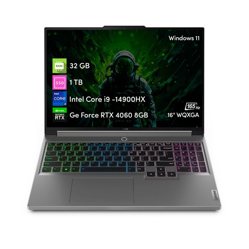 LENOVO - Notebook Gamer Lenovo Legion 5 Intel i9 14va 32GB 1TBSSD RTX4060 8GB 16"