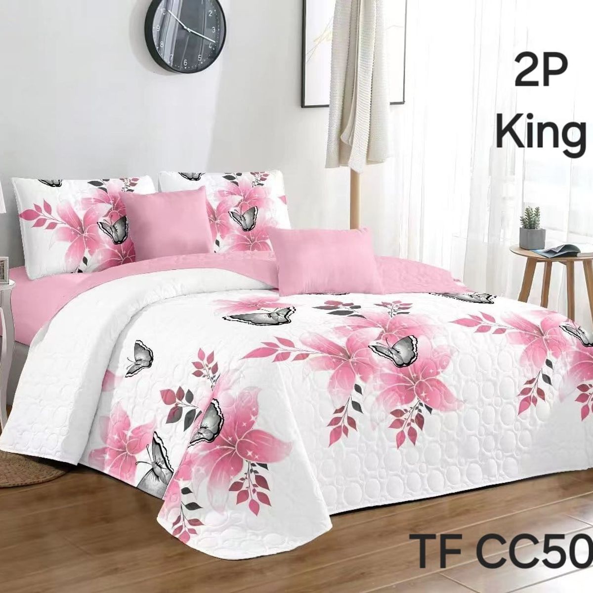 GENERICO - COBERTORES DE VERANO QUILTS REVERSIBLES KING