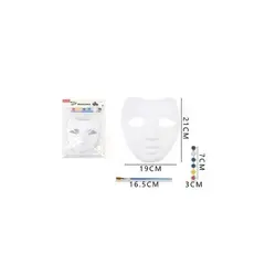 GENERICO - Máscara Blanca Con Pintura 21Cm