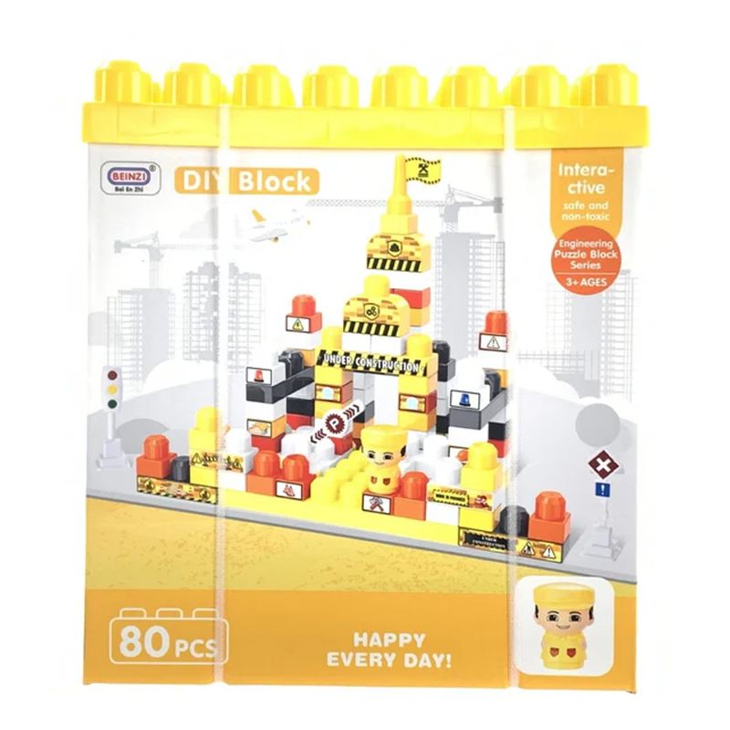 GENERICO - SET DE BLOQUES DE CONSTRUCCION 80 PIEZAS JUEGO PARA NIÑOS