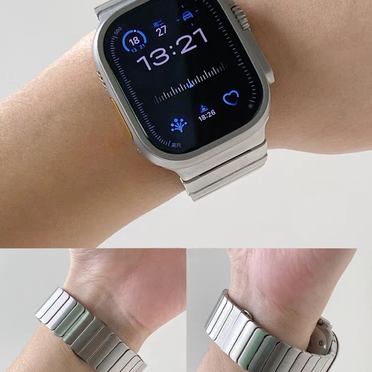 GENERICO - Correa Apple Watch Stainless Steel-Silver 40mm SE
