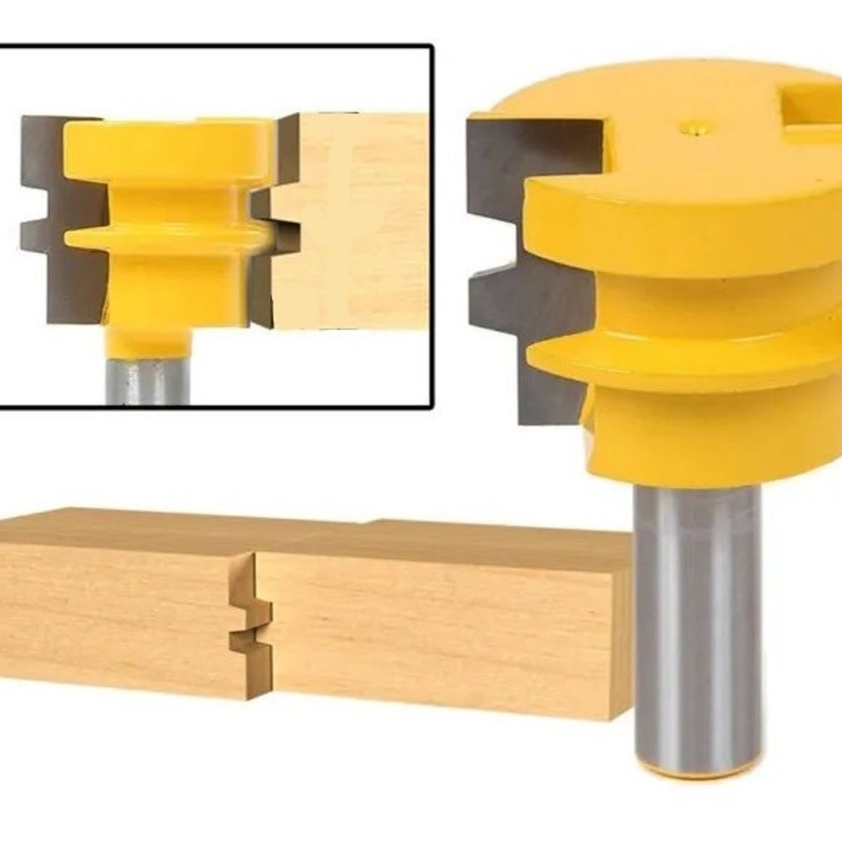 GENERICO - Fresa Madera Ensamble Machimbrado Vástago ½  X 1 ¼