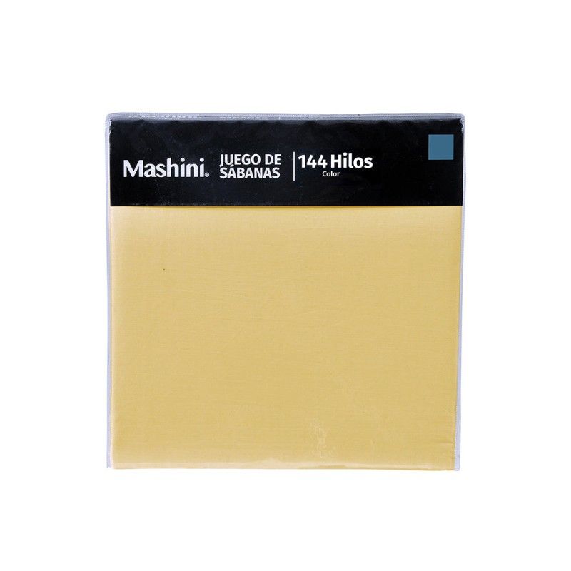 MASHINI - Juego de Sábanas Colores 144 Hilos 2 Plazas