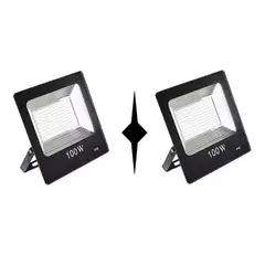 GENERICO - Pack X 2 Focos Reflector Led De 100 Watts Ip66