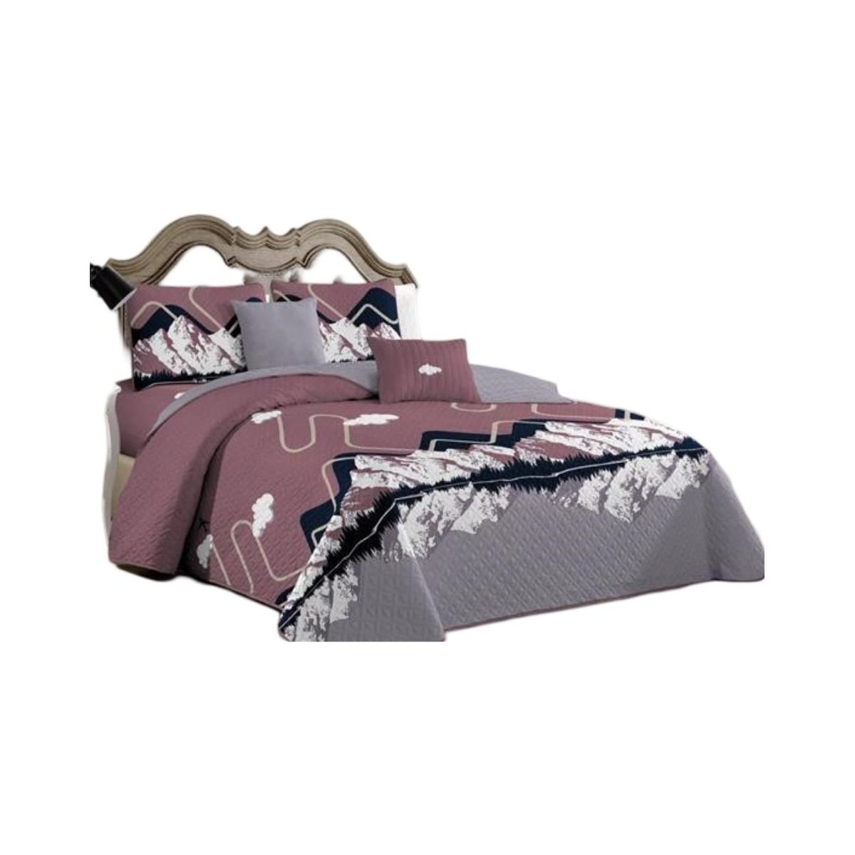 GENERICO - Cubrecama Quilt 2 Plazas+2 Fundas Verano Fresco 13n19