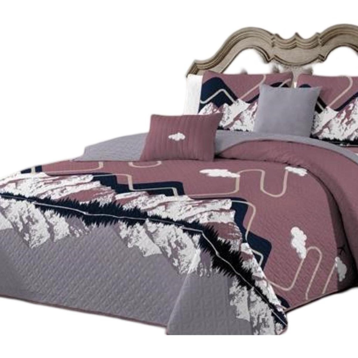 GENERICO - Cubrecama Quilt 2 Plazas+2 Fundas Verano Fresco 13n19