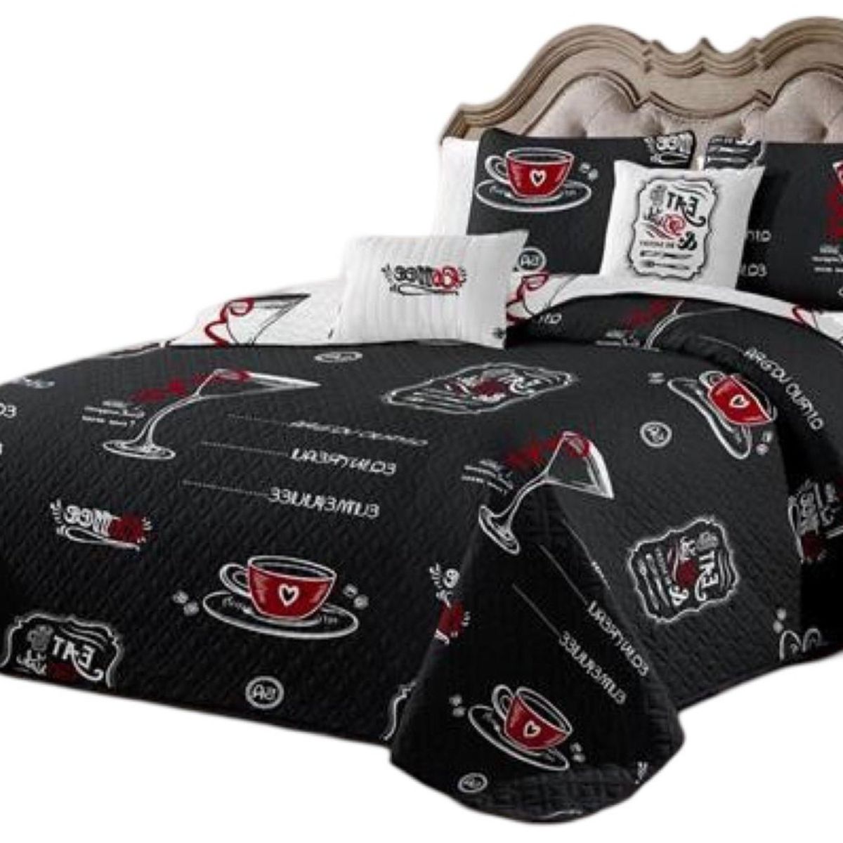 GENERICO - Cubrecama Quilt 2 Plazas+2 Fundas Verano Fresco 13n38