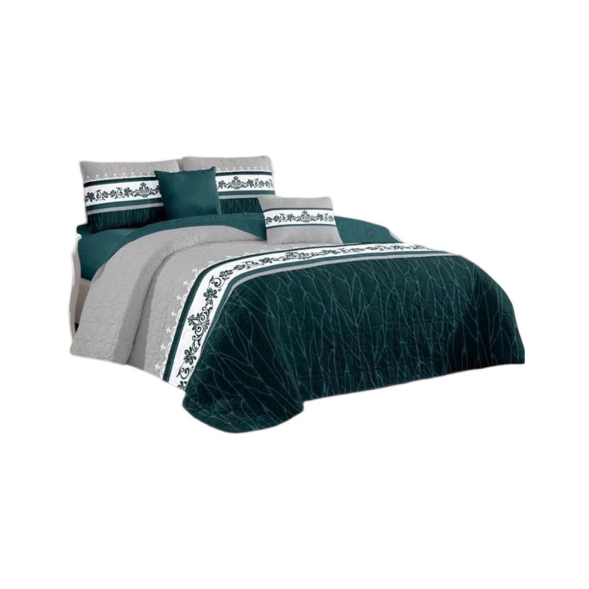 GENERICO - Cubrecama Quilt 2 Plazas+2 Fundas Verano Fresco 13n51