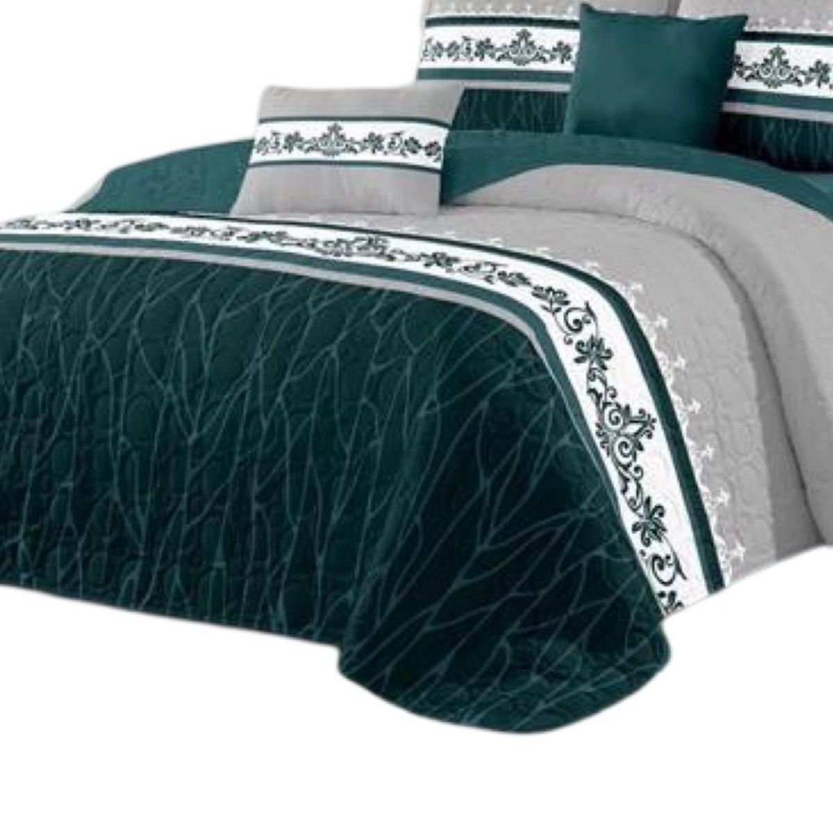 GENERICO - Cubrecama Quilt 2 Plazas+2 Fundas Verano Fresco 13n51