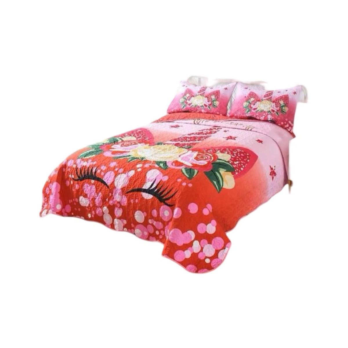 GENERICO - Cubrecama Quilt 2 Plazas+2 Fundas Verano Fresco 13n61