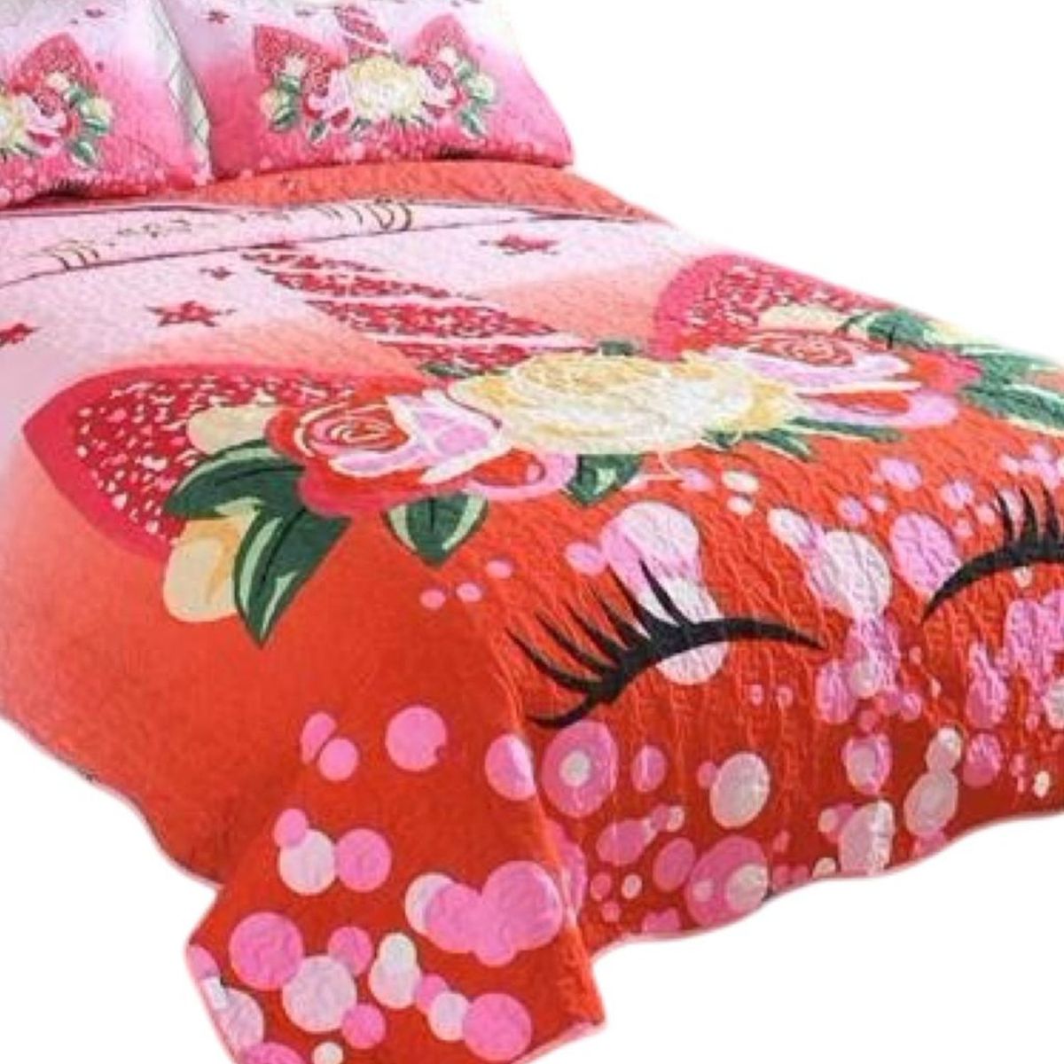 GENERICO - Cubrecama Quilt 2 Plazas+2 Fundas Verano Fresco 13n61