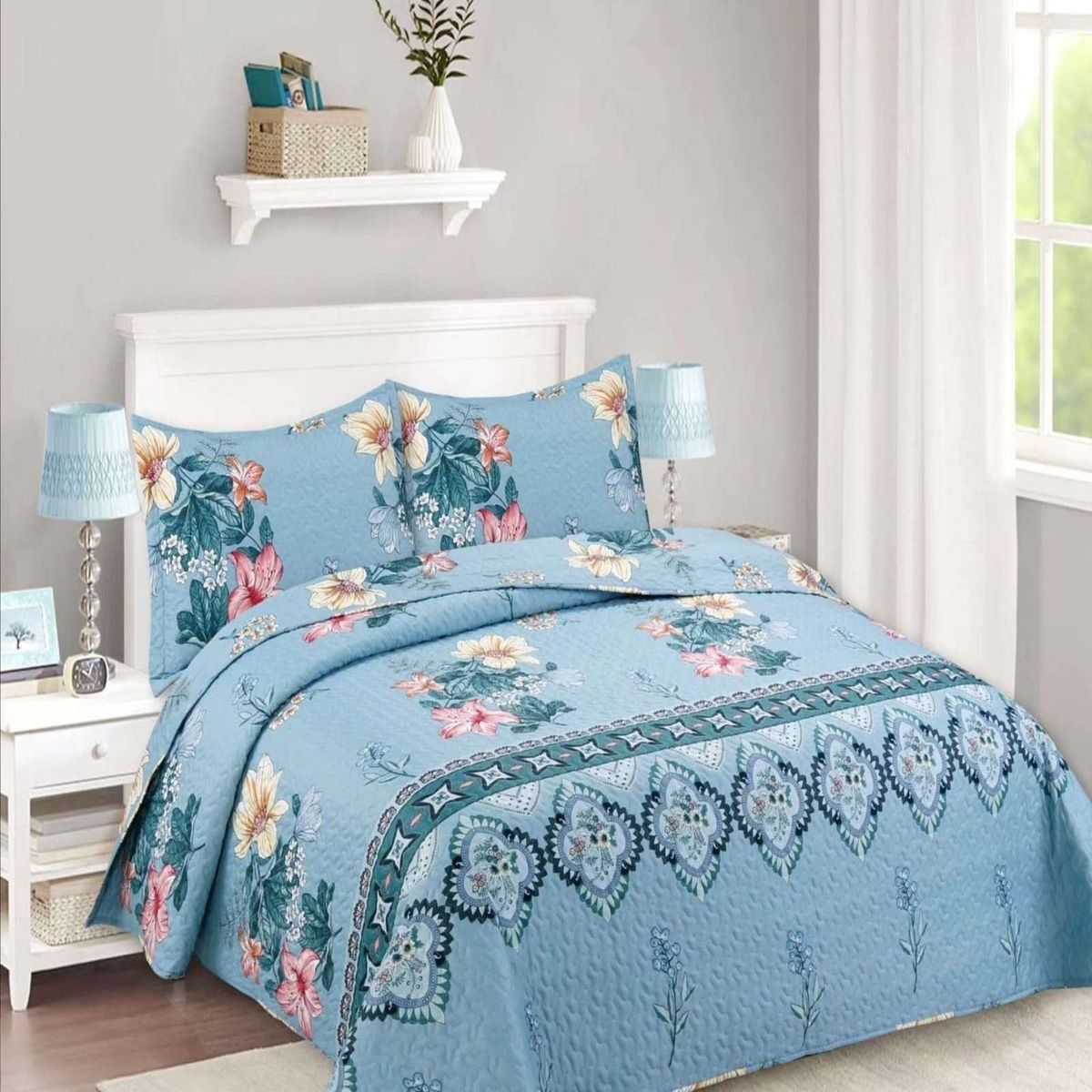 GENERICO - Cubrecama de verano king-superking material quilt