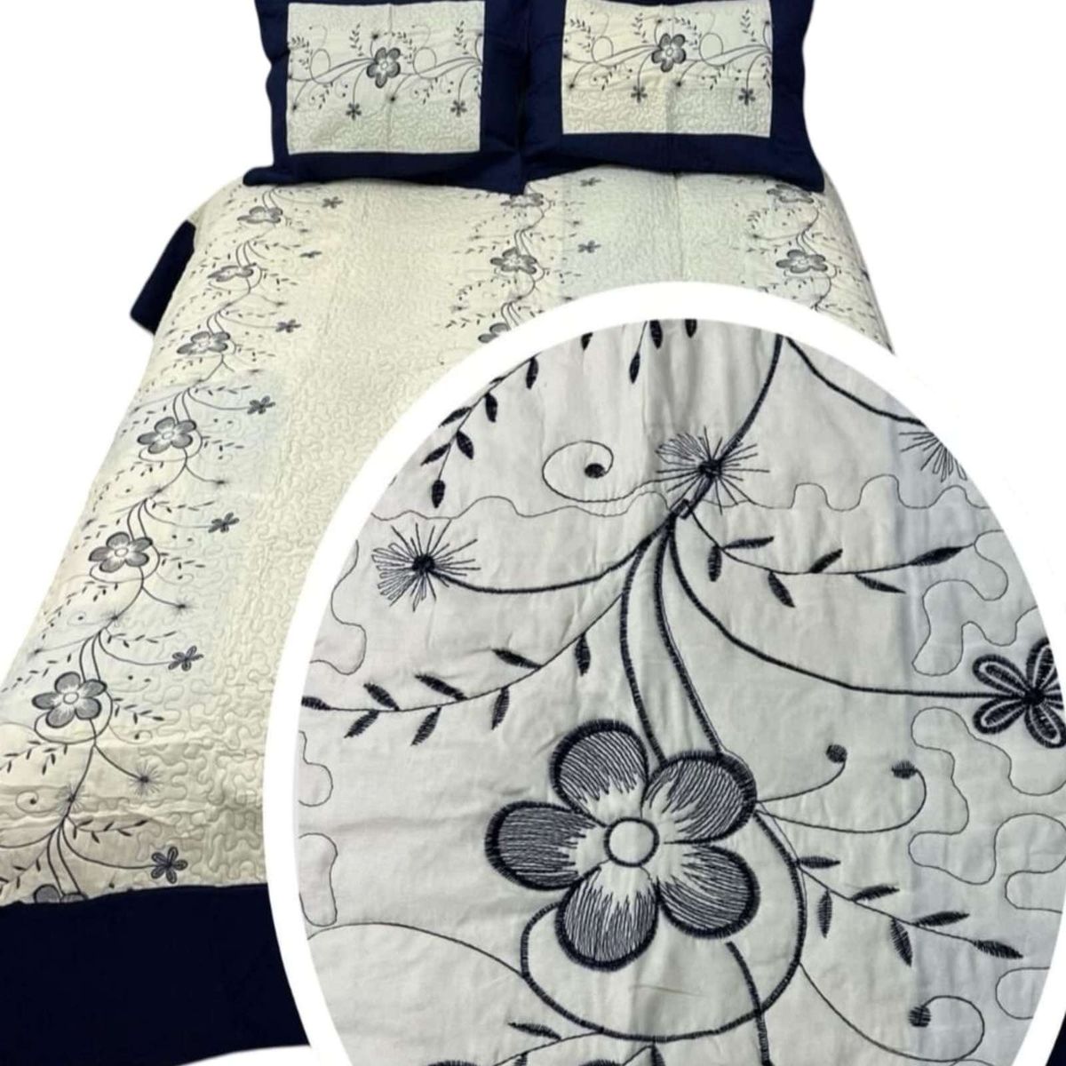 GENERICO - CUBRECAMA KING - SUPER KING BORDADO