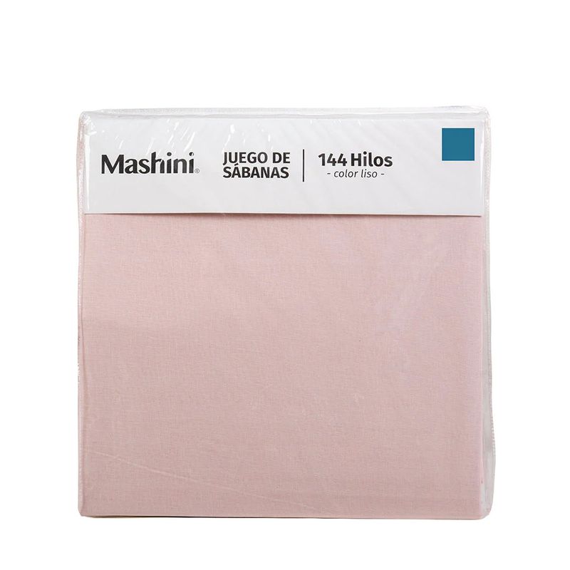 MASHINI - Juego de Sábanas Colores 144 Hilos 2 Plazas