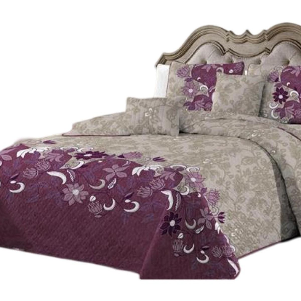 GENERICO - Cubrecama Quilt 2 Plazas+2 Fundas Verano Fresco 13n39