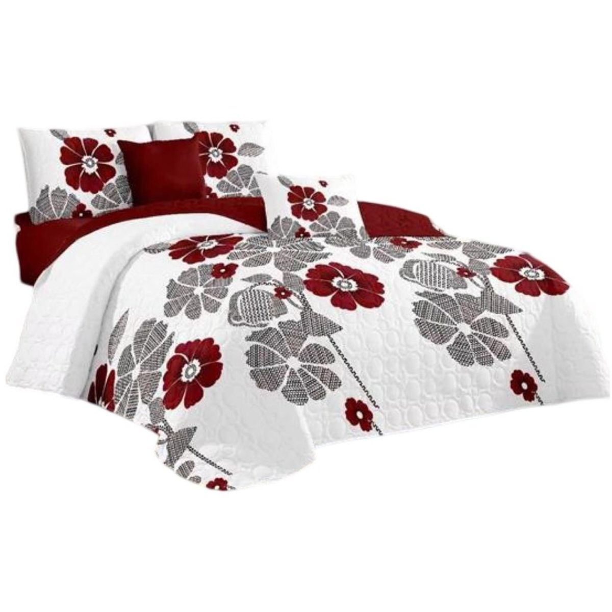 GENERICO - Cubrecama Quilt 2 Plazas+2 Fundas Verano Fresco 13n74_.