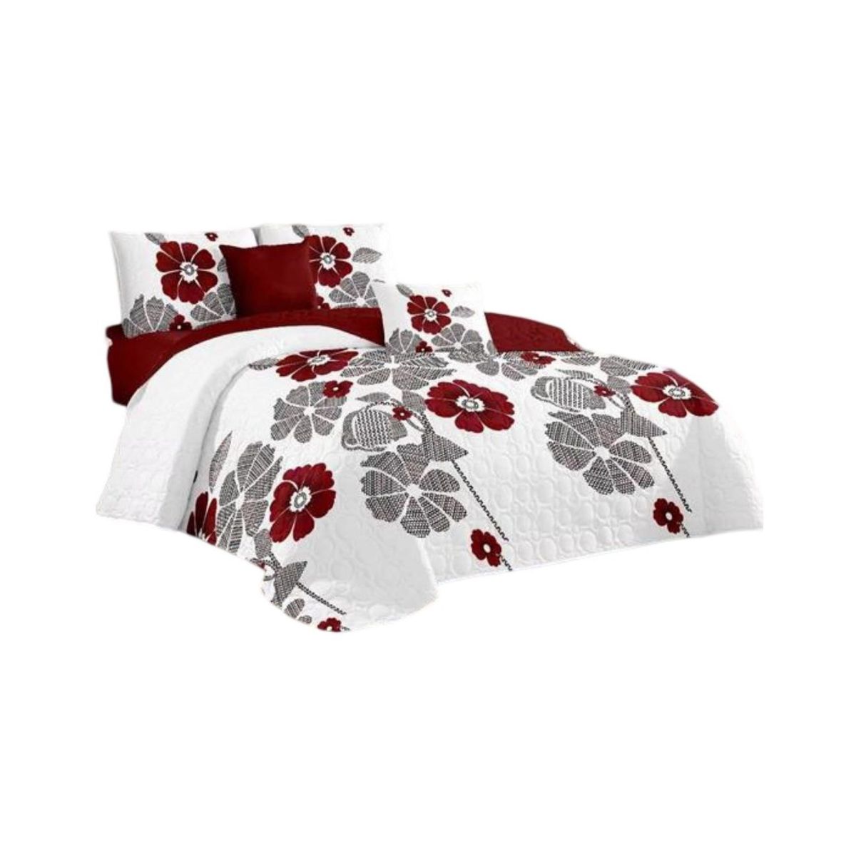 GENERICO - Cubrecama Quilt 2 Plazas+2 Fundas Verano Fresco 13n74_.