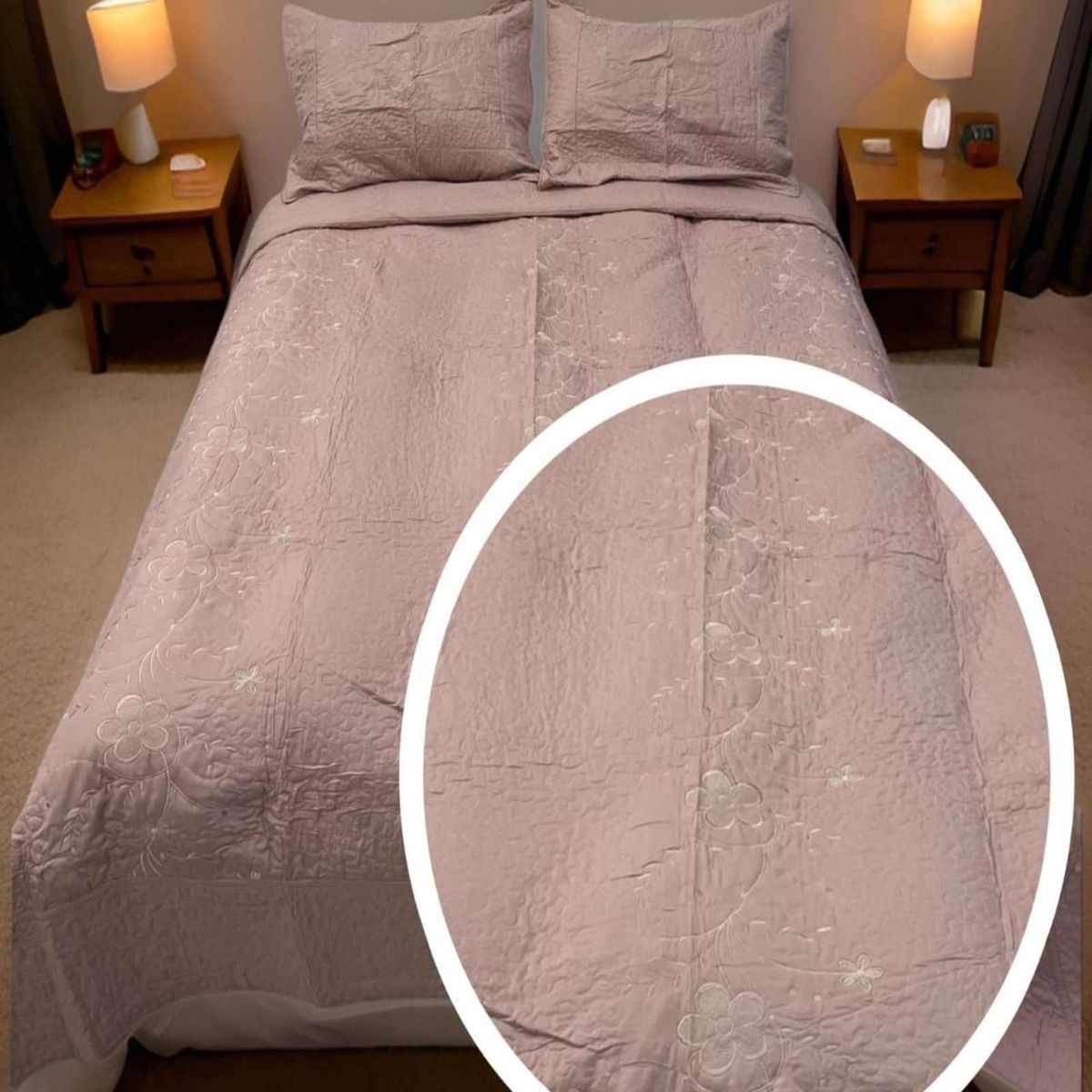 GENERICO - CUBRECAMA KING - SUPER KING BORDADO