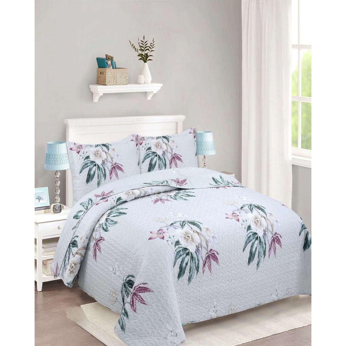 GENERICO - Cubrecama de verano king-superking material quilt