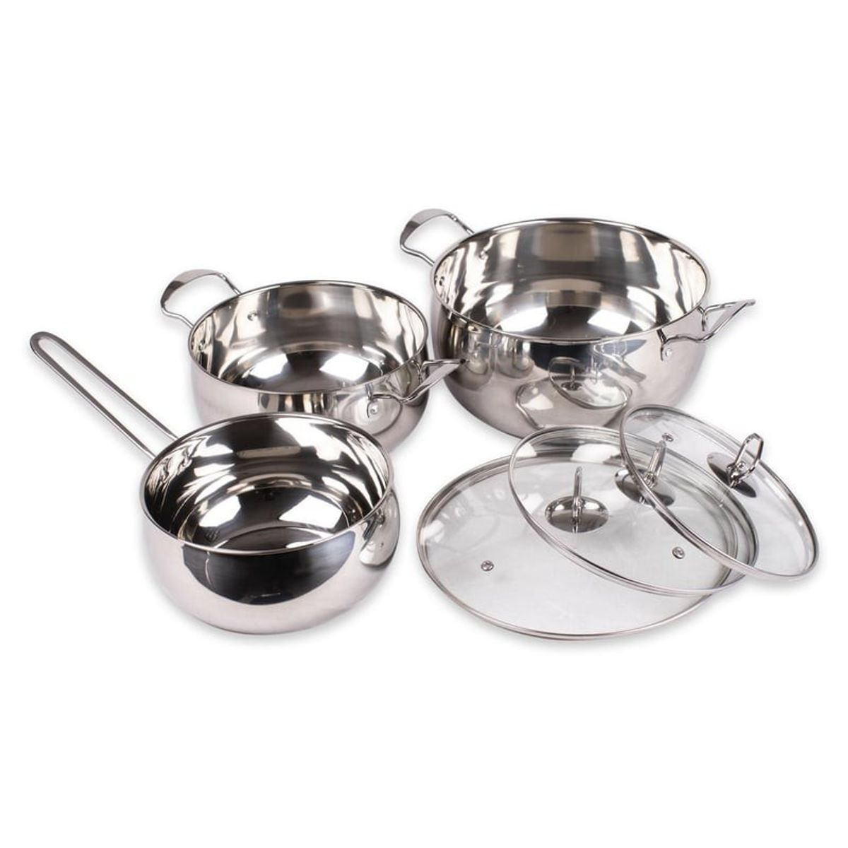 DORAL - Batería de Cocina 6 Piezas Acero Inoxidable Amsterdam