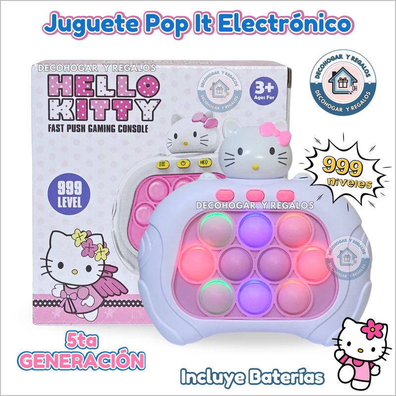 GENERICO - Popit Electronico Juguete Pop-it Quick Push Personaje Animad