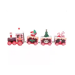 SUI GENERIS - Tren Madera Hogar Navidad Regalo Tren Para Mesa Decoración