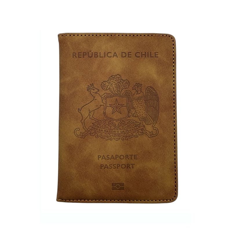 GENERICO - Porta Pasaporte Documentos Funda de Viaje con Proteccion RFID