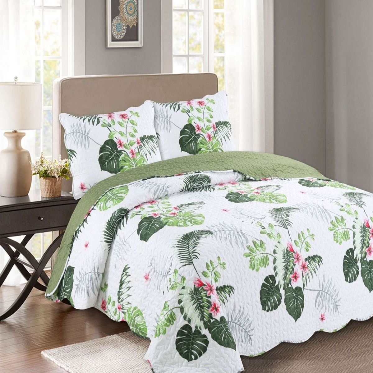 GENERICO - Cubrecama de verano king-superking material quilt