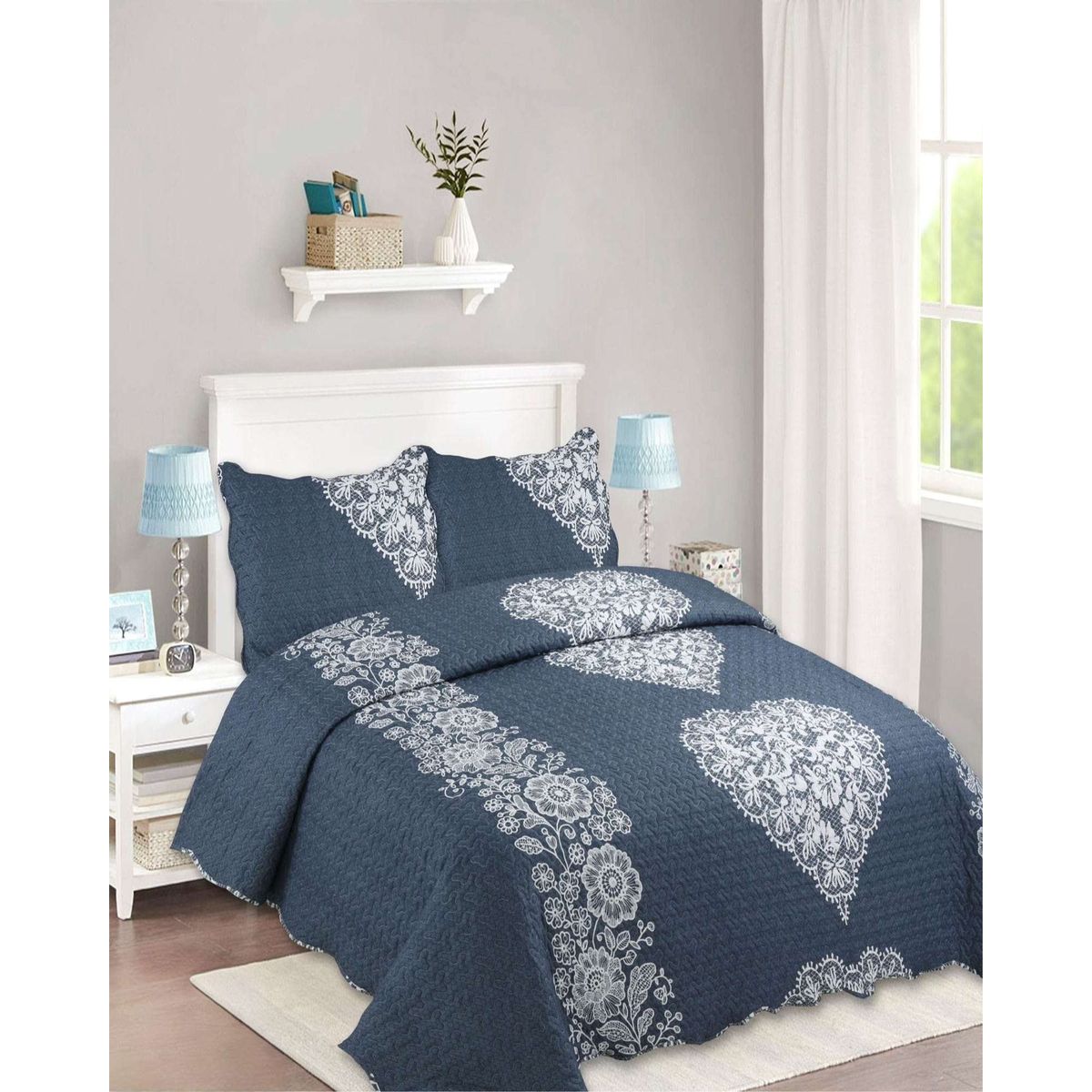 GENERICO - Cubrecama de verano king-superking material quilt