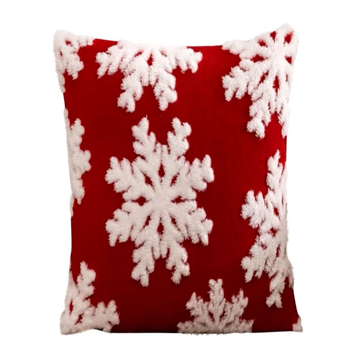 GENERICO - Pack 4 Fundas de Cojín Navidad peludos 45x45cm 15nb7