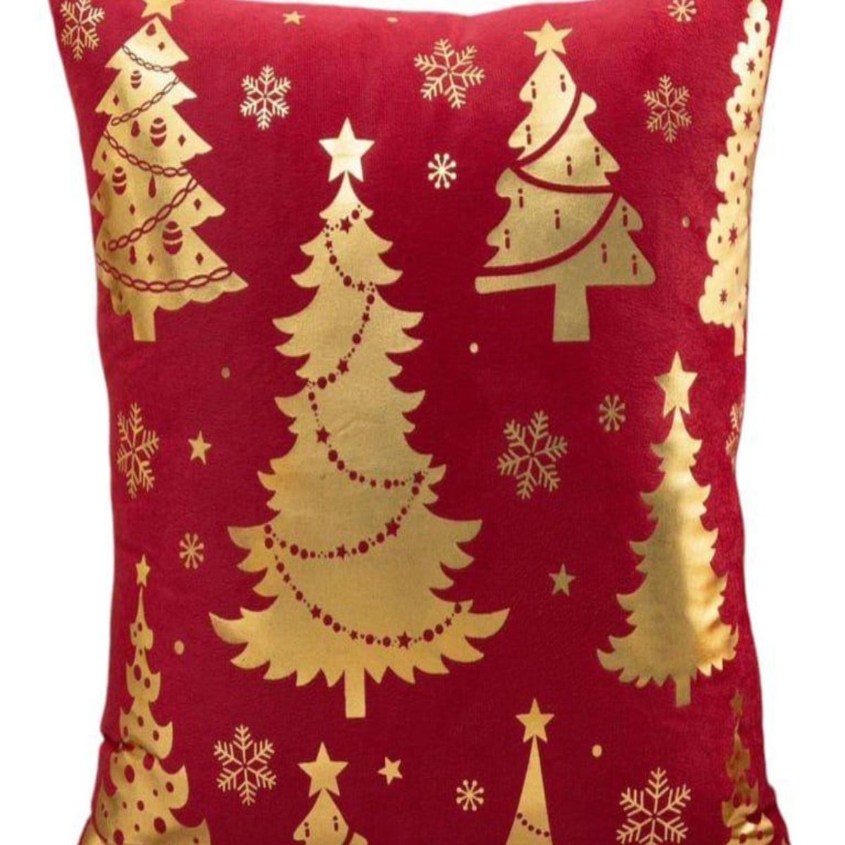 GENERICO - Pack 4 Funda Cojín navidad detalles dorado 45x45cm 15nc9