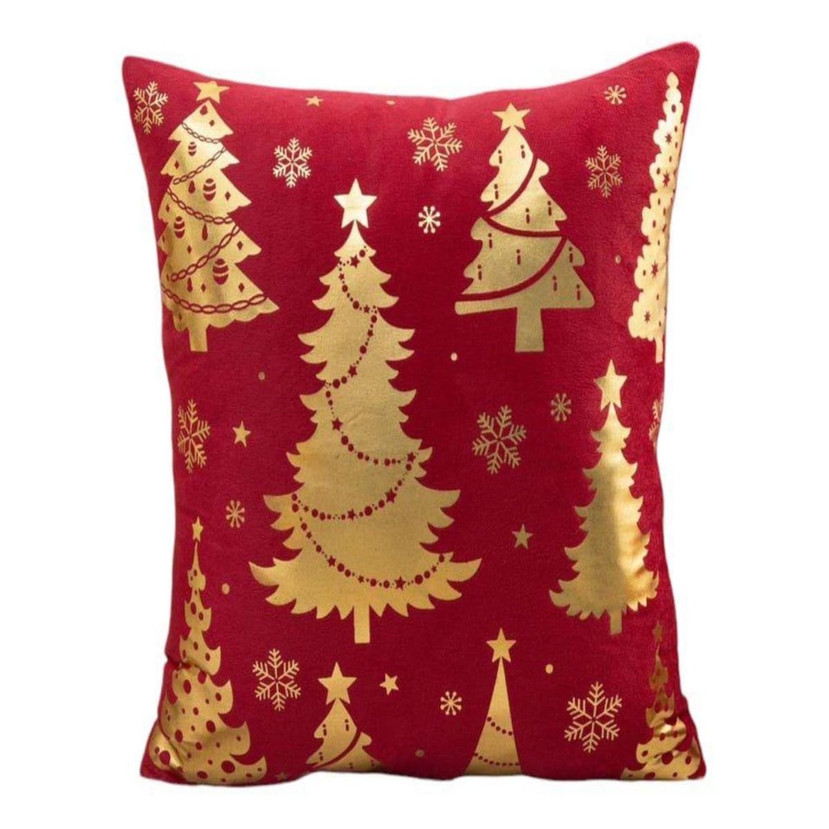 GENERICO - Pack 4 Funda Cojín navidad detalles dorado 45x45cm 15nc9