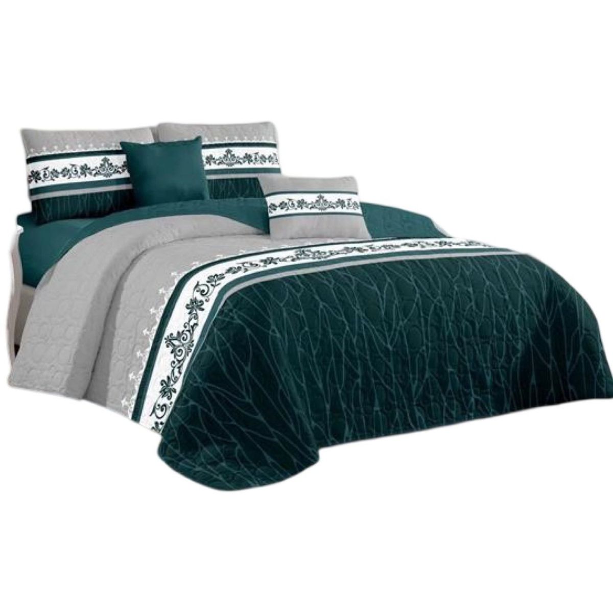 GENERICO - Cubrecama Quilt Plaza y Media Verano Fresco 11n21