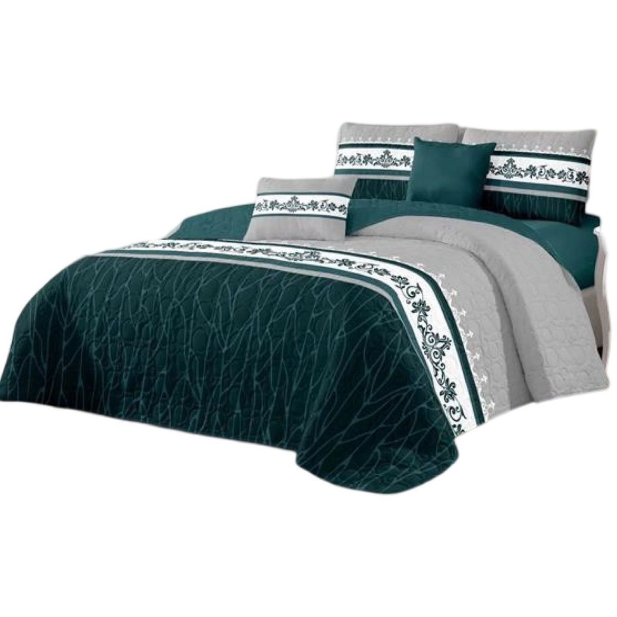 GENERICO - Cubrecama Quilt Plaza y Media Verano Fresco 11n21