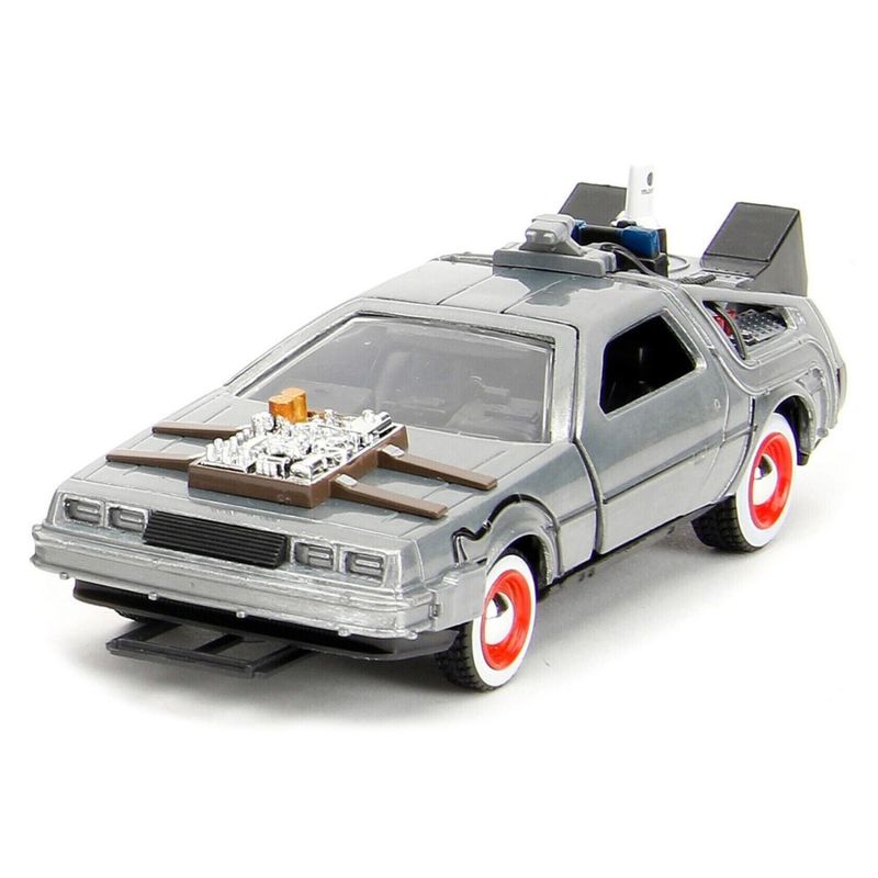 GENERICO - Pack 3 Juguete Auto Delorean 1:32 Back To The Future III