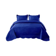GENERICO - Cubrecama Quilt Plaza y Media Verano Unicolor 11n02