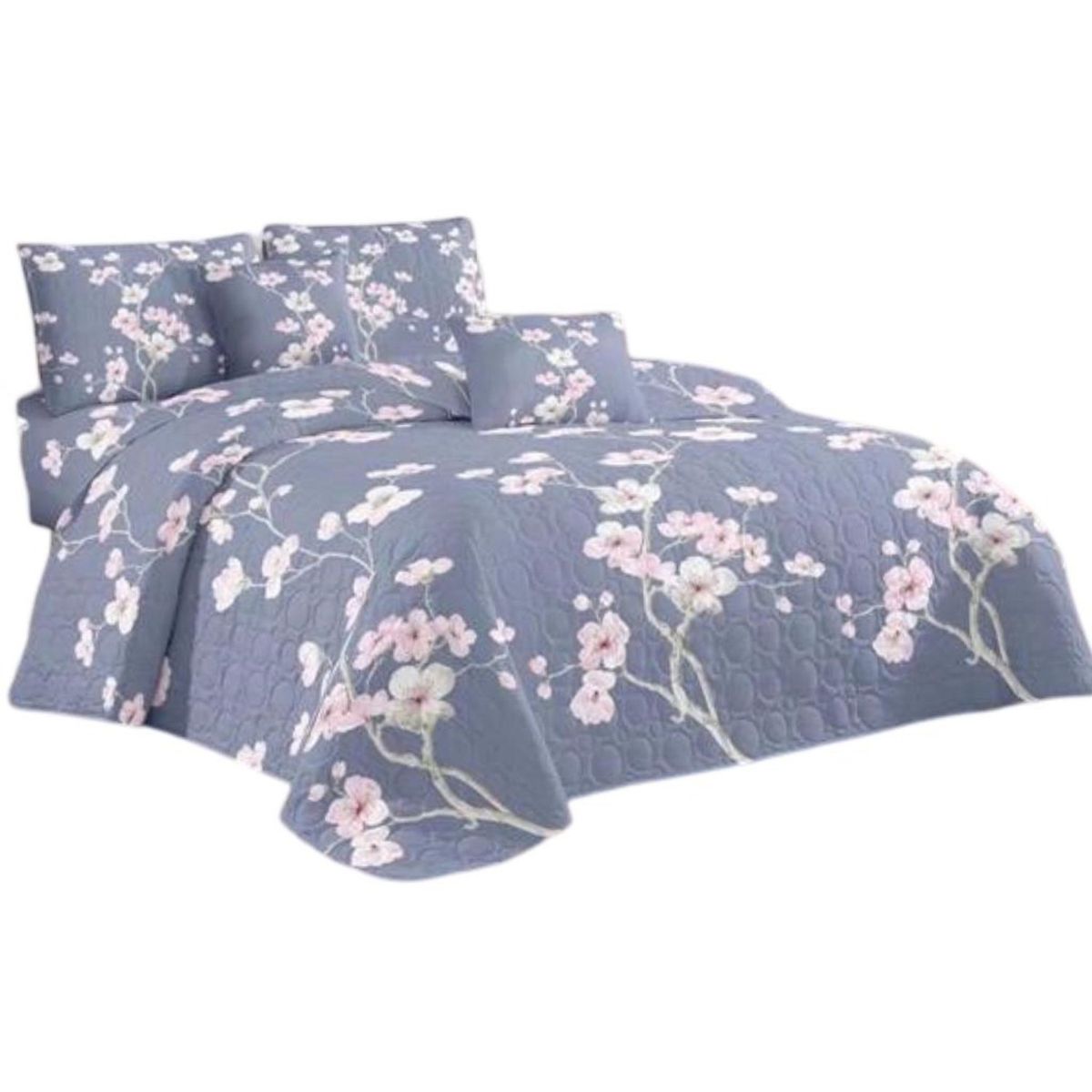 GENERICO - Cubrecama Quilt 2 Plazas+2 Fundas Verano Fresco 13n68_.