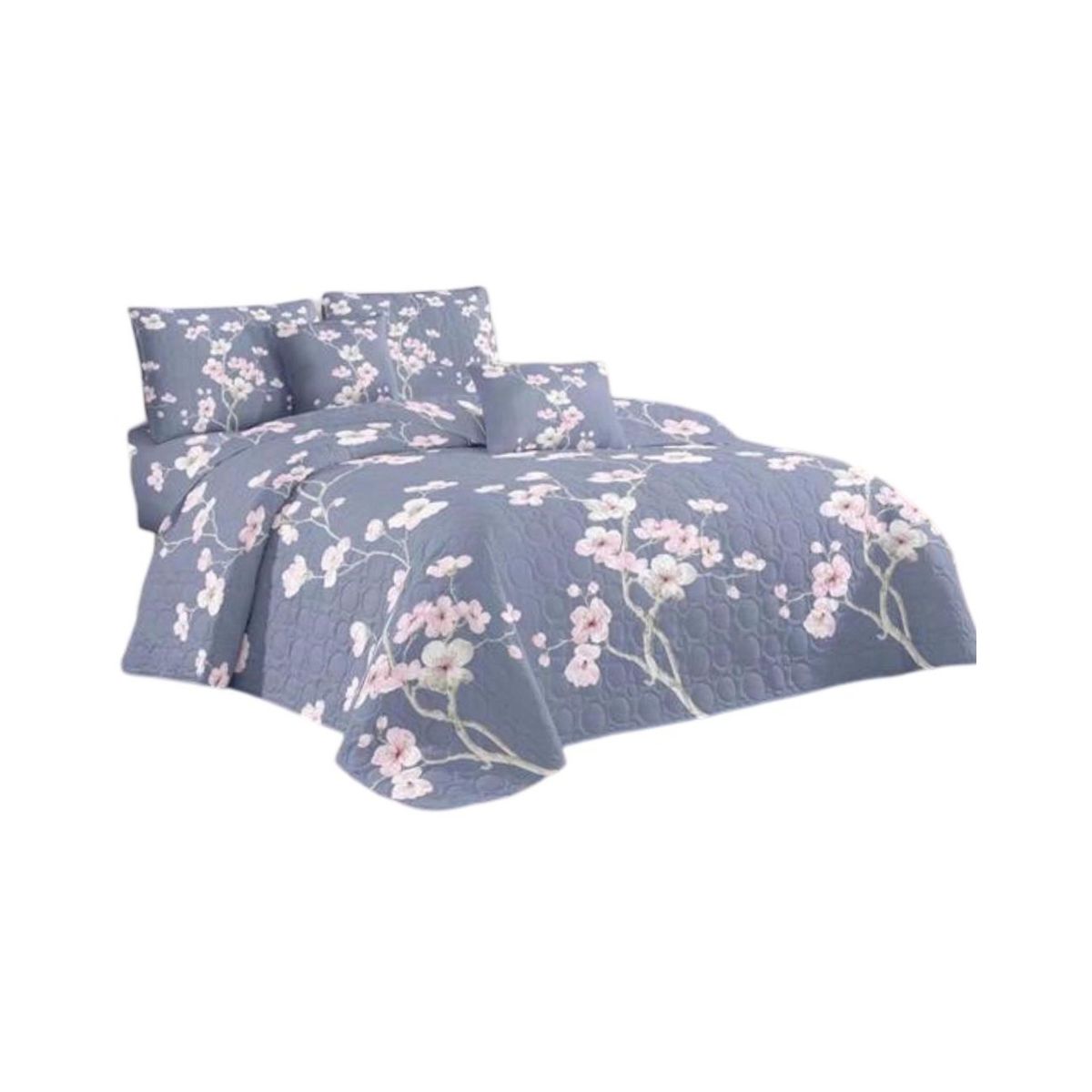 GENERICO - Cubrecama Quilt 2 Plazas+2 Fundas Verano Fresco 13n68_.