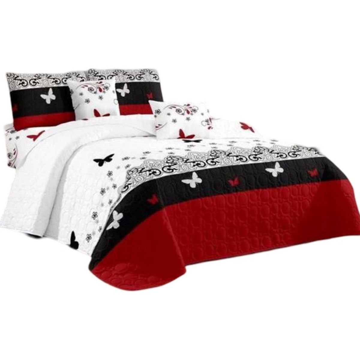 GENERICO - Cubrecama Quilt 2 Plazas+2 Fundas Verano Fresco 13n47