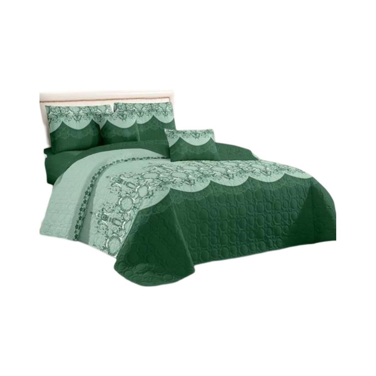 GENERICO - Cubrecama Quilt 2 Plazas+2 Fundas Verano Fresco 13n45