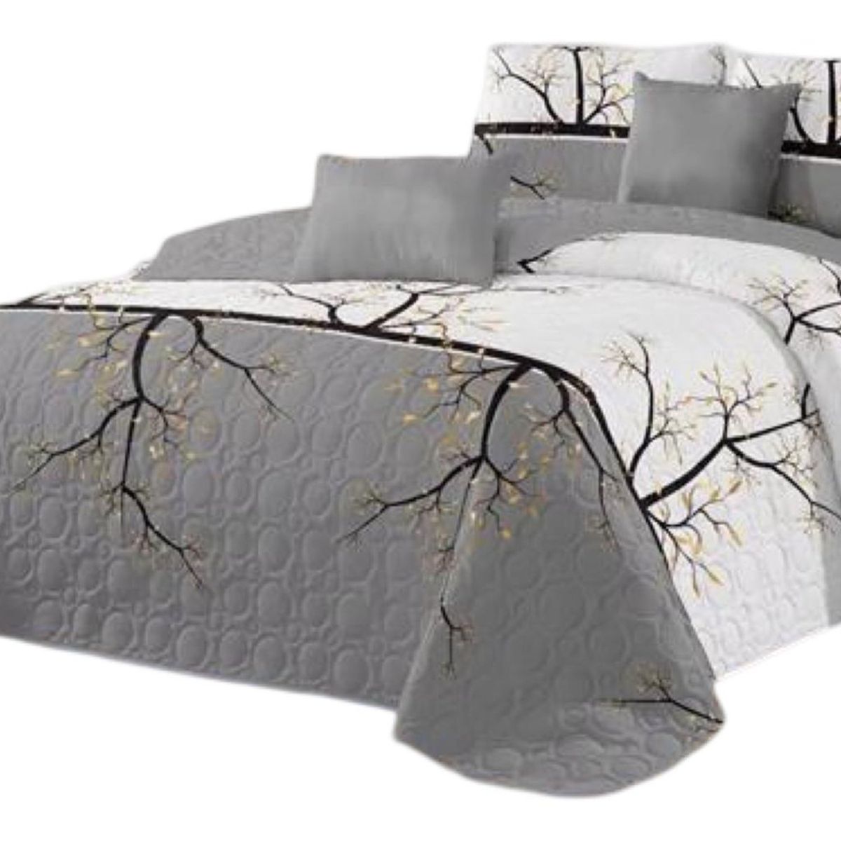 GENERICO - Cubrecama Quilt 2 Plazas+2 Fundas Verano Fresco 13n43