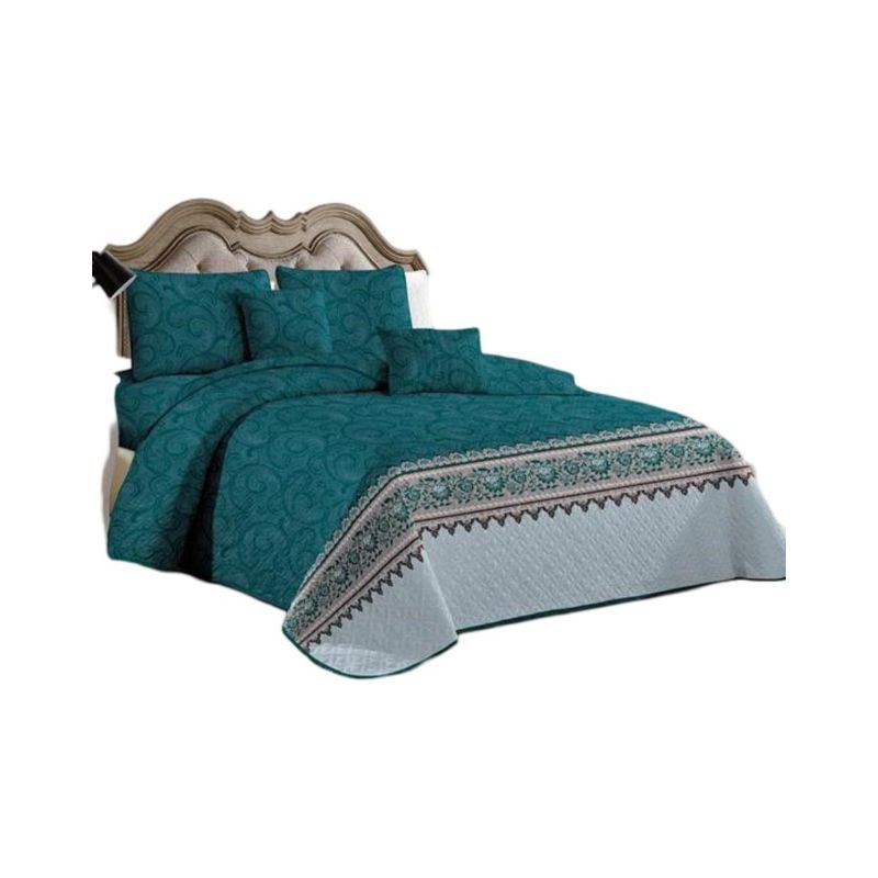 GENERICO - Cubrecama Quilt 2 Plazas+2 Fundas Verano Fresco 13n34