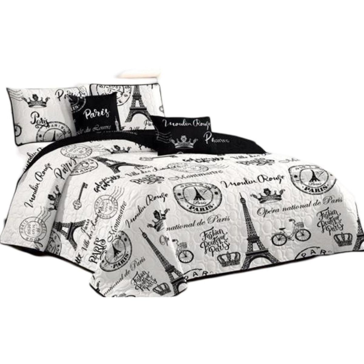 GENERICO - Cubrecama Quilt 2 Plazas+2 Fundas Verano Fresco 13n33